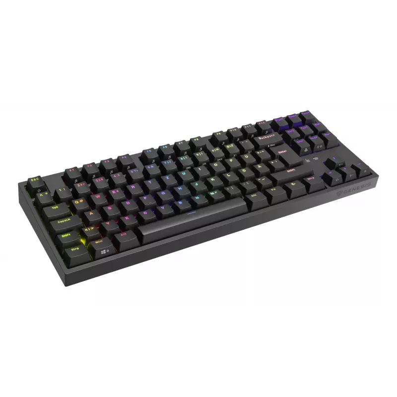 Tastiera da gaming GENESIS Thor 404 TKL USB QWERTZ tedesco nero