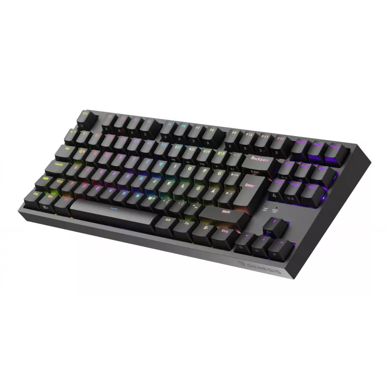 Tastiera da gaming GENESIS Thor 404 TKL USB QWERTZ tedesco nero