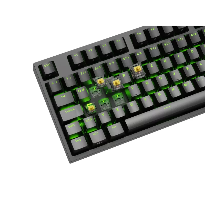 Tastiera da gaming GENESIS Thor 404 TKL USB QWERTZ tedesco nero