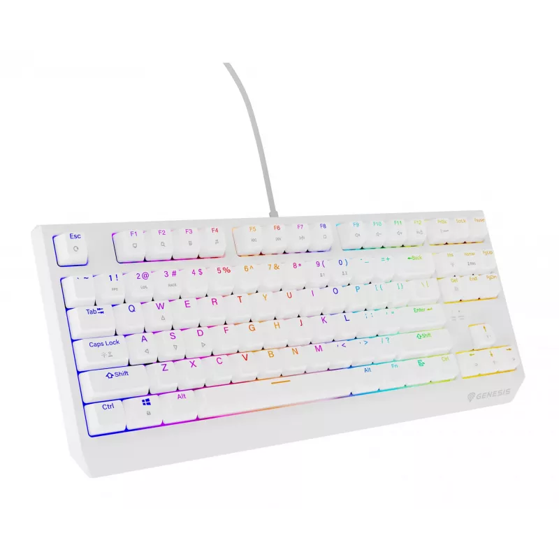 Tastiera da gaming GENESIS Thor 230 TKL USB QWERTY inglese US bianco