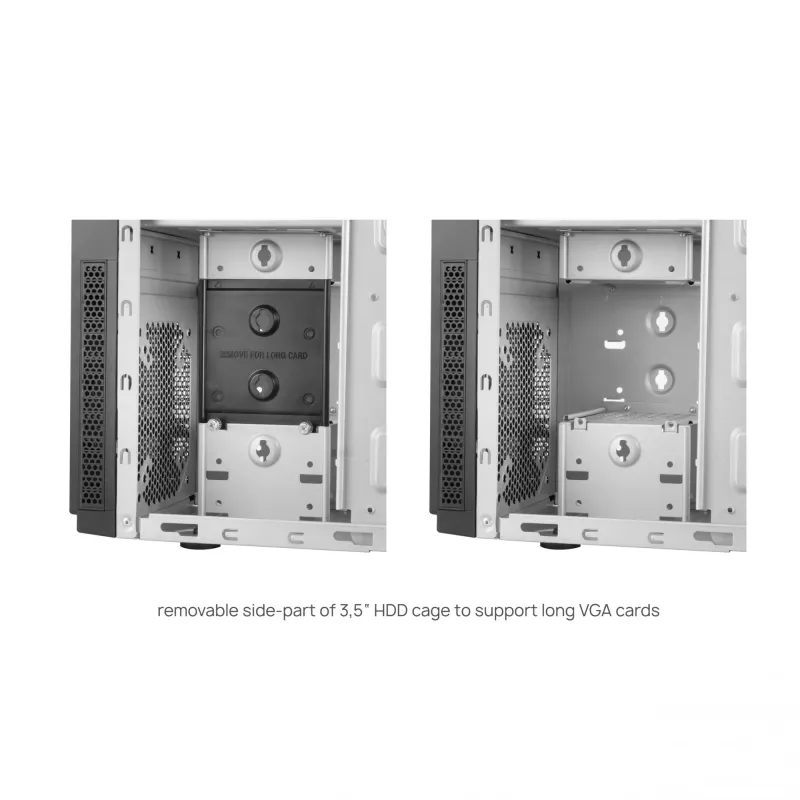 Chieftec HC-10B-OP case per computer Mini Tower nero