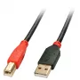 Lindy 15 m cavo attivo USB 2.0 Type-A a B, 15 m, USB A, USB B, USB 2.0, maschio/maschio, nero, rosso