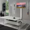 Techly ICA-TR47 supporto TV da pavimento slim, 32-70 pollici, 40 kg, bianco