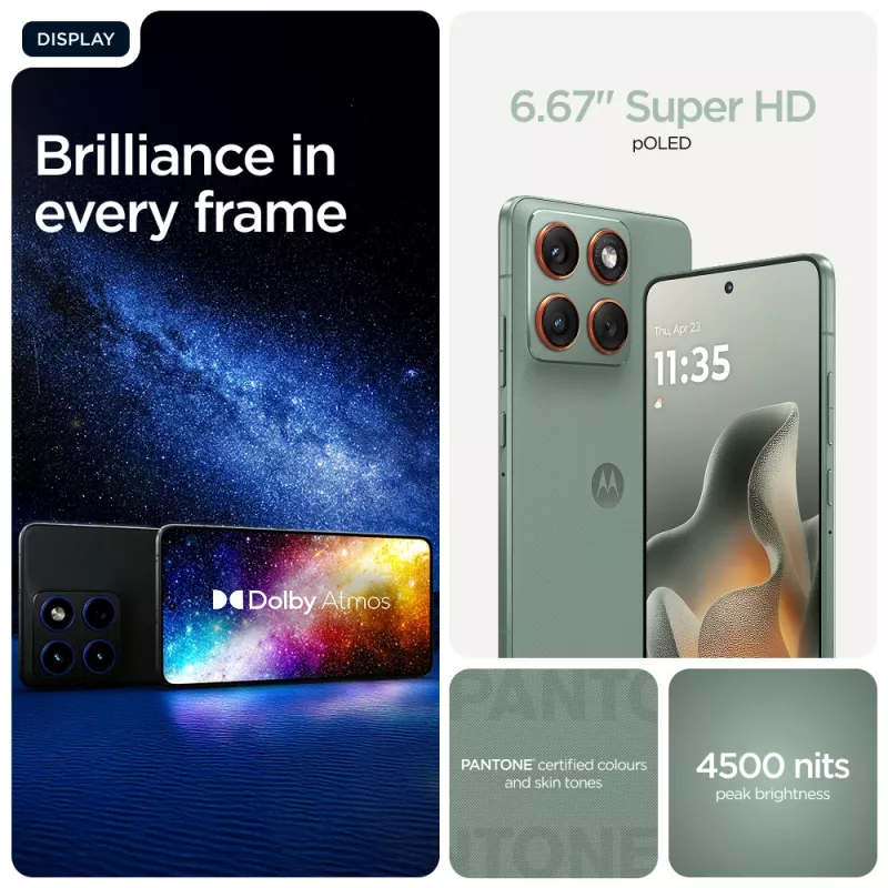 Motorola edge 70 17 cm (6.7 pollici) Dual SIM Android 16.0 5G USB Type-C 12 GB 512 GB 4800 mAh verde