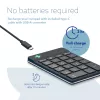 R-Go Tools tastierino numerico R-Go Numpad Break, tastierino numerico ergonomico con software per le pause, Bluetooth, nero