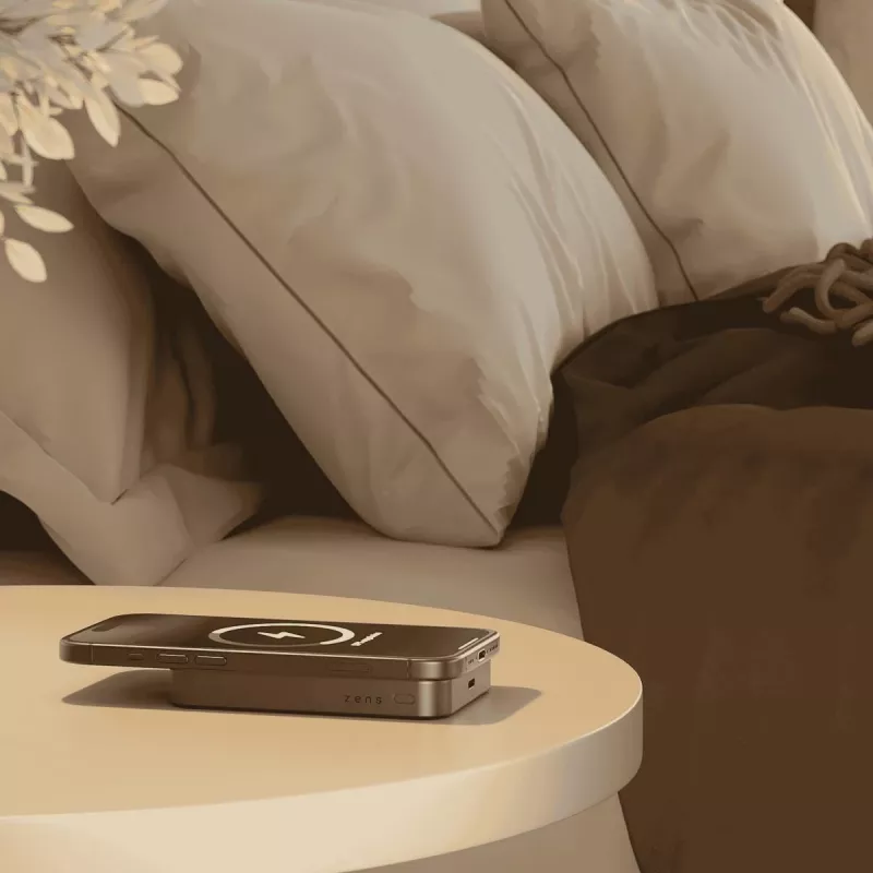 Powerbank ZENS sottile Qi2 Al 10000mAh nero