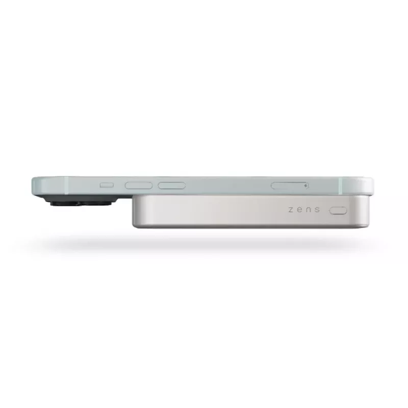 Powerbank ZENS sottile Qi2 Al 10000mah bianco