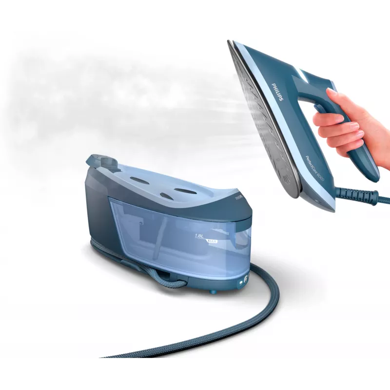 Philips Serie 6000 stazione da stiro a vapore PSG6042/20 2400 W 1,8 L SteamGlide Advanced blu