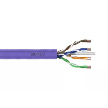 DIGITUS cavo da installazione - CAT6 - U/UTP - B2ca - 100 m - viola