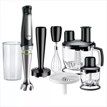 Braun MQ 7087X frullatore a immersione 1,2 l 1000 W nero, acciaio inox