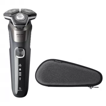 Philips SHAVER serie 5000 S5887/30 rasoio uomo, rasoio rotante, nero, grigio
