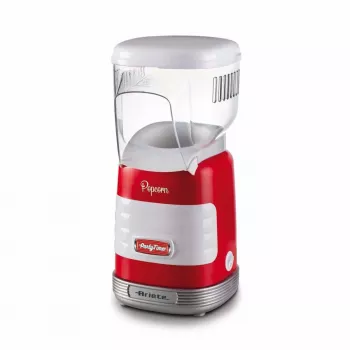 Ariete 2956, Pop Corn Party Time, macchina per popcorn, trasforma 60 g di mais in popcorn in 2 minuti con aria calda, senza grassi, 1000 Watt, rosso