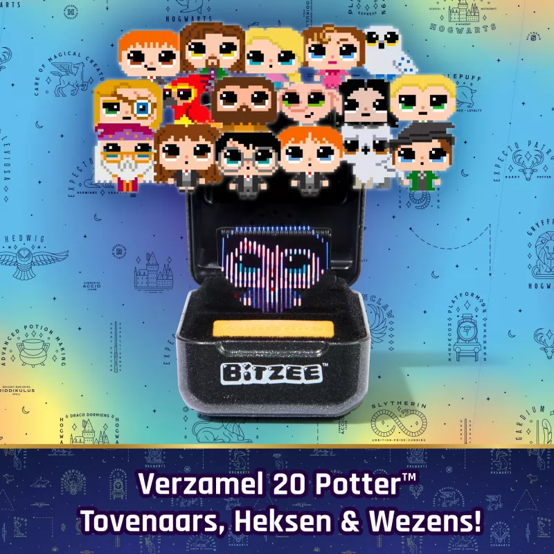 Wizarding World Harry Potter, Bitzee giocattolo interattivo con 20 personaggi, ideale per regali di Pasqua, animale domestico digitale che reagisce a scorrimento, inclinazione e tocco
