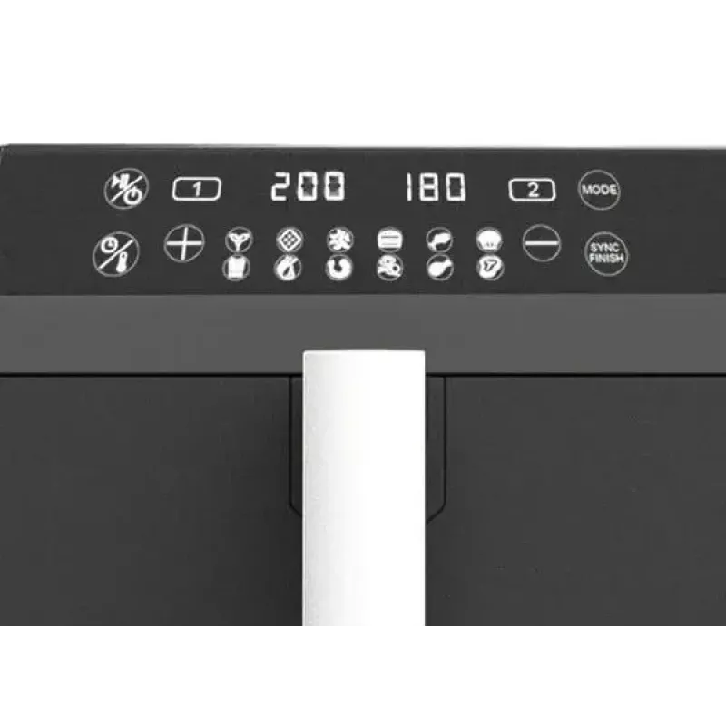 Friggitrice ad aria calda elettrica Maestro MR-761, capacità 10 L, 2400 W, 12 programmi, 80–200 °C, doppia costruzione, nero