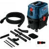 Aspirapolvere a cilindro Bosch GAS 15 PS Professional — a secco, 1100 W, 15 L sacchetto, 8 L serbatoio liquidi, 270 mbar