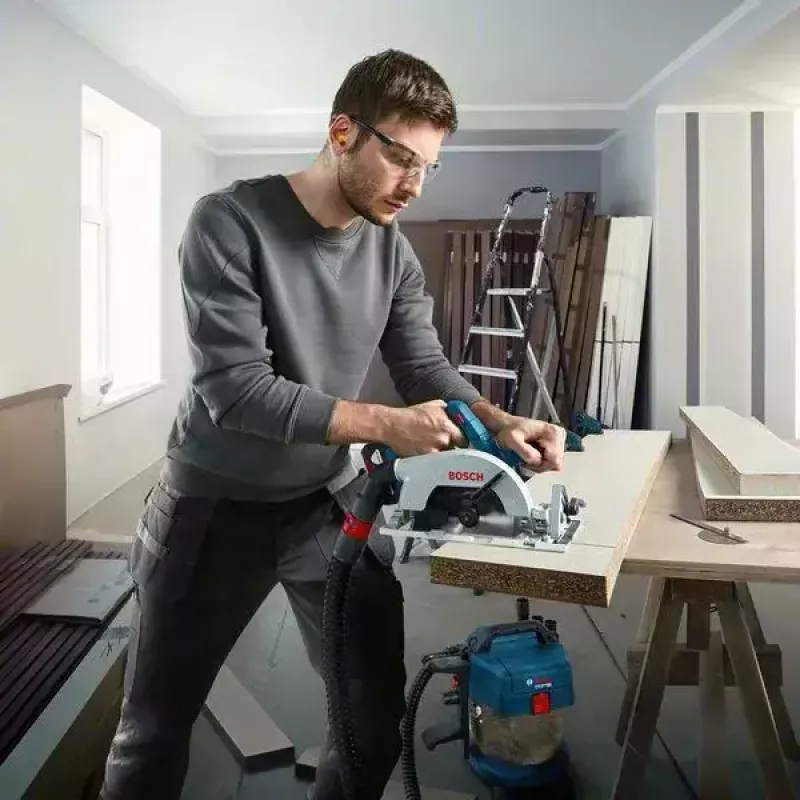 Bosch GKS 185-LI 16,5 cm nero, blu, grigio 5000 giri/min