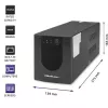 UPS Qoltec 53776 Line-Interactive 1,5 kVA 900 W 4 uscite AC