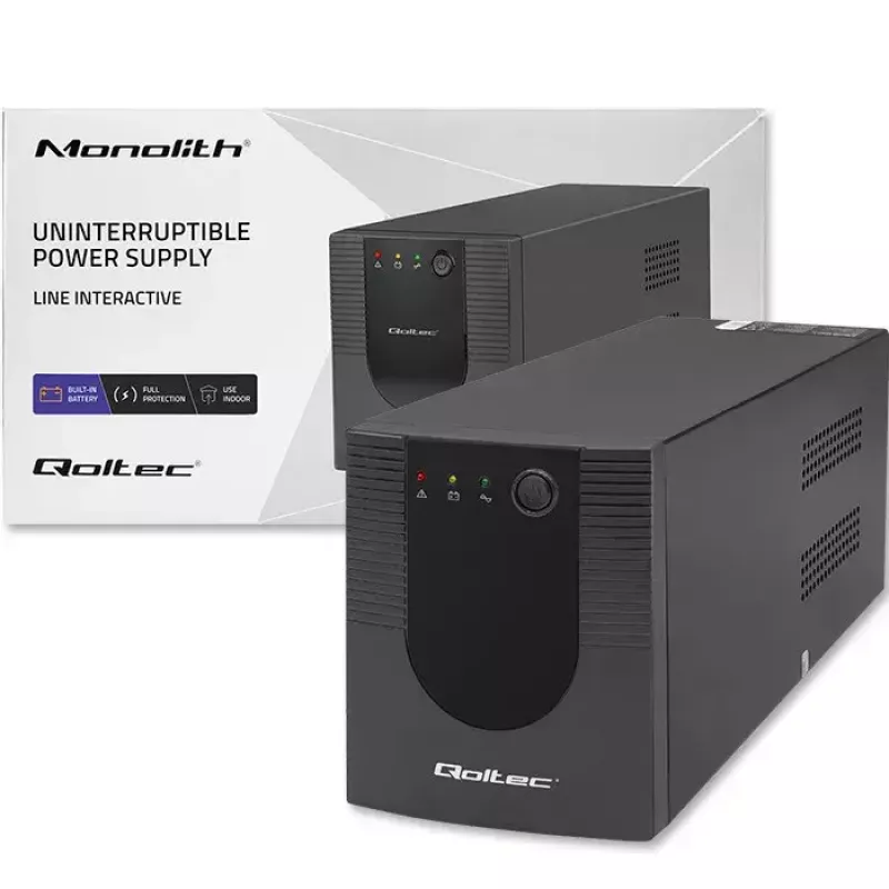 UPS Qoltec 53776 Line-Interactive 1,5 kVA 900 W 4 uscite AC