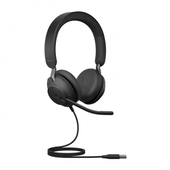 Jabra Evolve2 40 USB-A, MS Teams stereo, con filo, ufficio/call center, 20 - 20000 Hz, 188 g, cuffie, nero