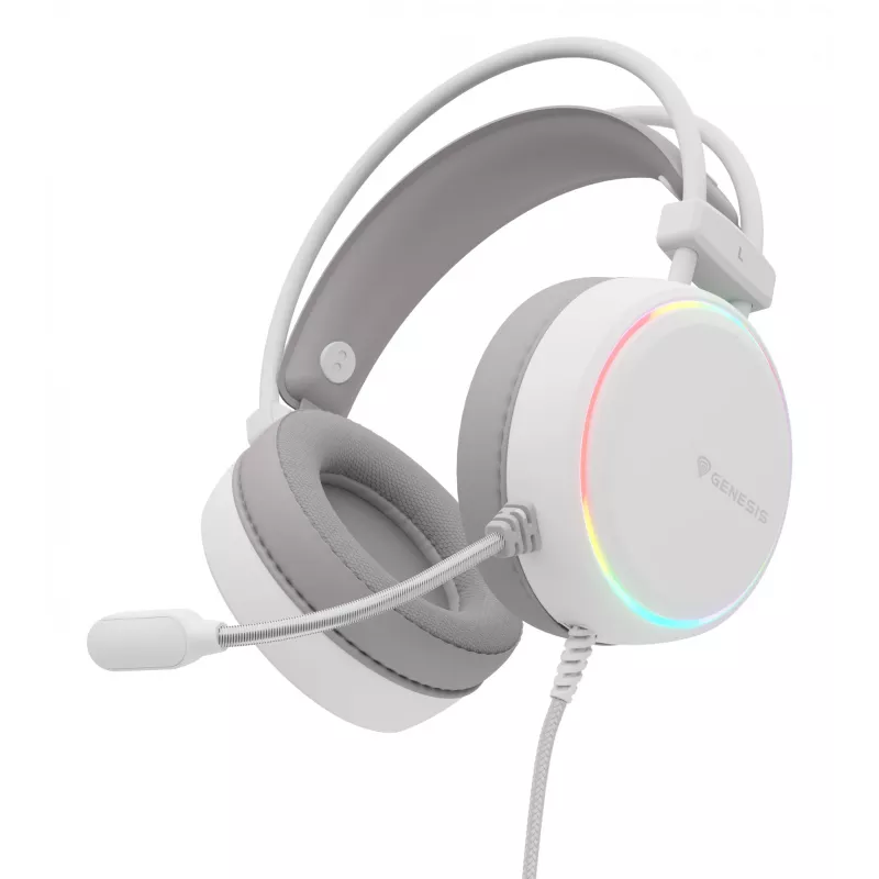 GENESIS NSG-2308 cuffie/headset con cavo archetto gaming USB Type-A bianco