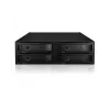 ICY BOX - IB-2242U2K - backplane, 4x U.2 2,5 NVMe SSD (6-15 mm) per 1x vano 5,25 - nero