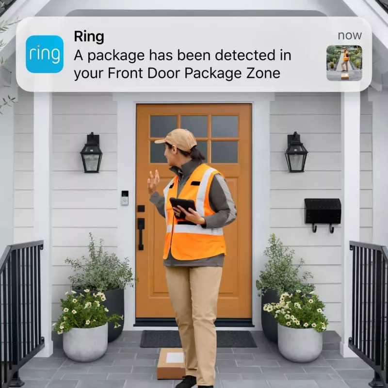 Battery Doorbell Plus Ring nero nichel