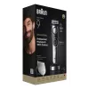 Braun BeardTrimmer 9 BT9560 tagliabarba batteria 52 2 cm bagnato & asciutto nero, argento