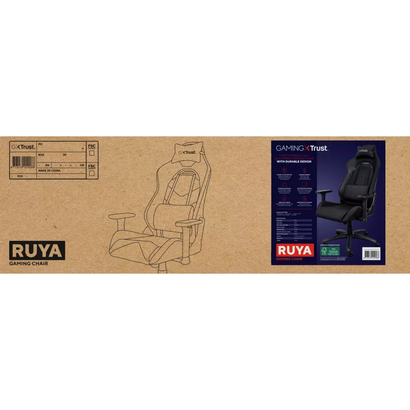Trust GXT 714 RUYA sedia gaming universale nero