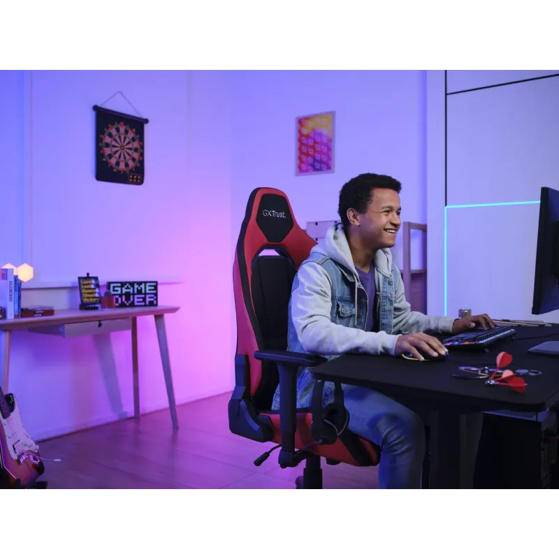 Trust GXT 714 RUYA sedia gaming universale nero, rosso