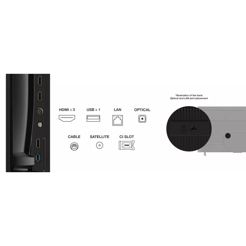TCL 55P69K TV 139,7 cm (55 inch) 4K Ultra HD Smart TV Wi-Fi nero