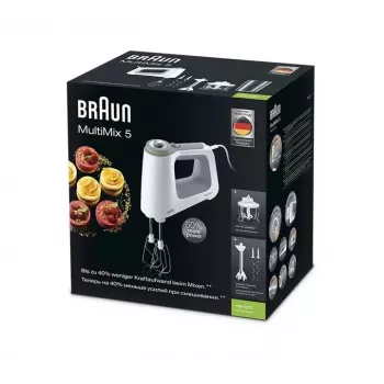 Braun MultiMix 5 HM 5137 frullatore a mano 750 W grigio, bianco
