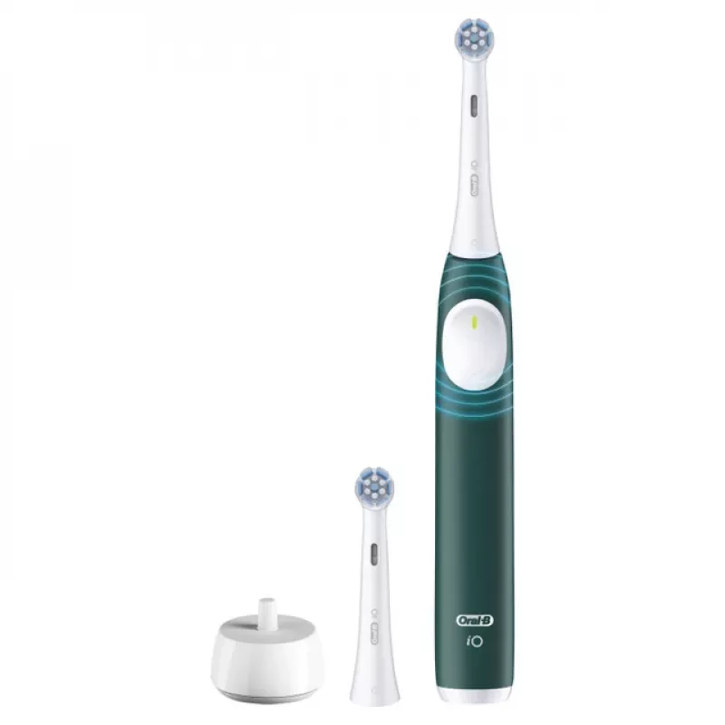 Spazzolino elettrico BRAUN Oral‑B iO Series 2 verde ricaricabile con custodia da viaggio