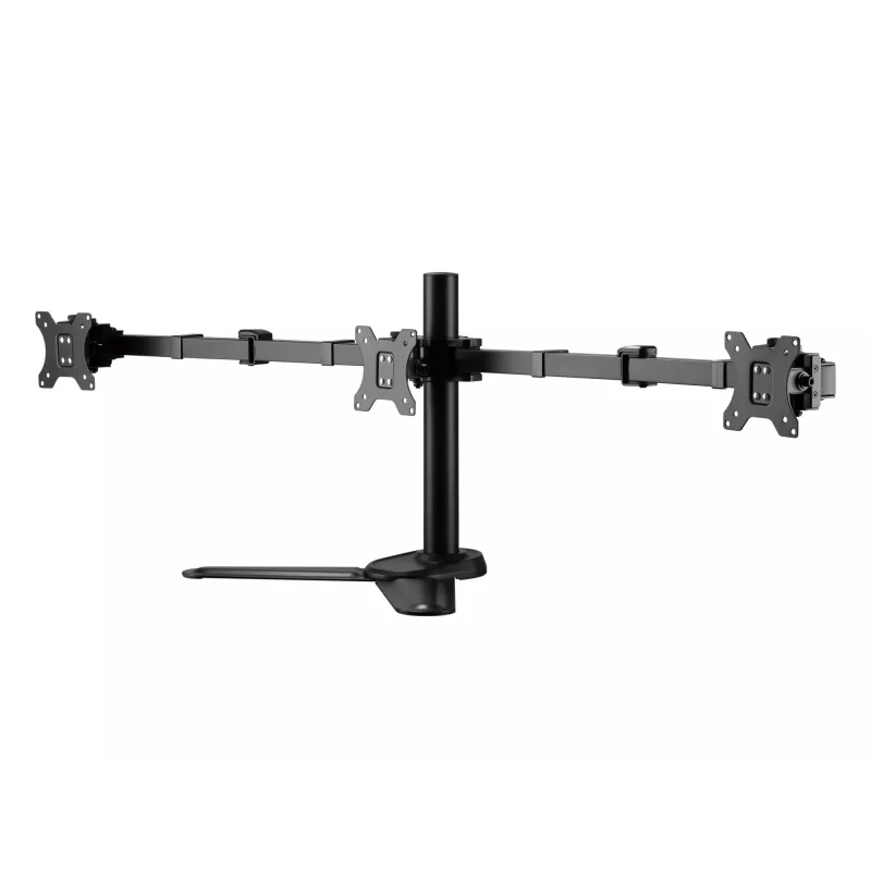Supporto da tavolo articolato per tre monitor Equip 17-27 pollici
