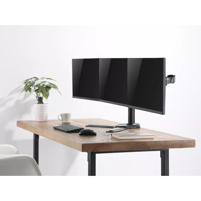 Supporto da tavolo articolato per tre monitor Equip 17-27 pollici