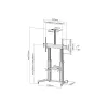 Equip 650605 carrello telescopico per display LFD ultra grande 60-100 pollici