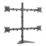 Supporto da tavolo regolabile per quattro monitor Equip 17-32 pollici