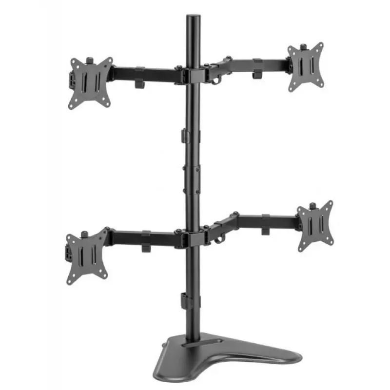 Supporto da tavolo regolabile per quattro monitor Equip 17-32 pollici