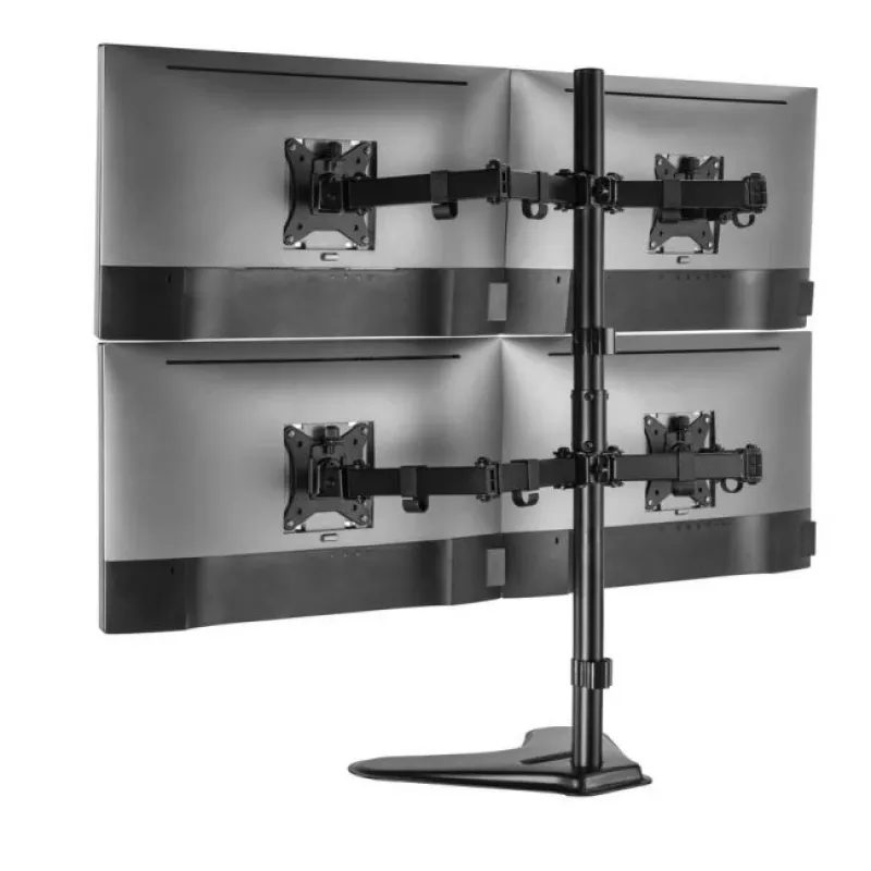 Supporto da tavolo regolabile per quattro monitor Equip 17-32 pollici