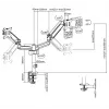 Supporto da tavolo per due monitor Equip 17-32 pollici
