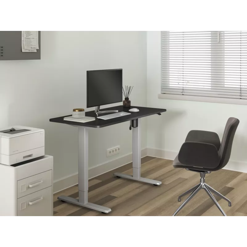 Equip ERGO base tavolo regolabile in altezza elettrica con piano, grigio