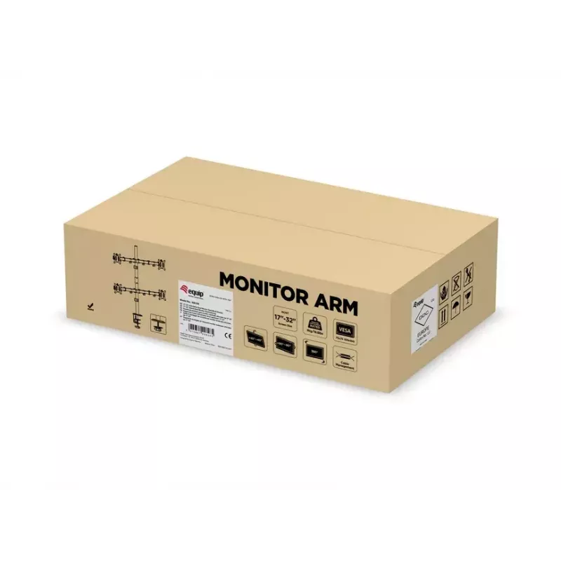Supporto da tavolo regolabile per quattro monitor Equip 17-32 pollici