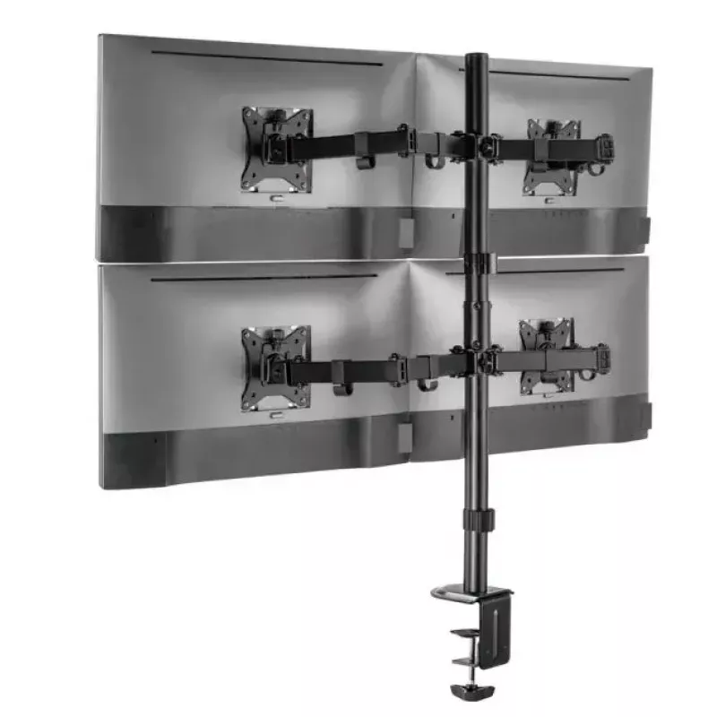 Supporto da tavolo regolabile per quattro monitor Equip 17-32 pollici