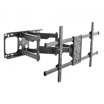 Supporto TV da parete inclinabile/orientabile Equip 37–90 pollici, 200 x 200 mm, 816 x 410 mm, -15 - 5°, -60 - 60°, acciaio, nero