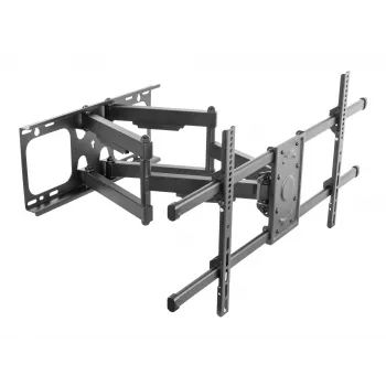 Supporto TV da parete inclinabile/orientabile Equip 37–90 pollici, 200 x 200 mm, 816 x 410 mm, -15 - 5°, -60 - 60°, acciaio, nero