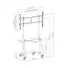 Equip carrello TV ad alta portata 60-105 pollici