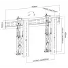 Supporto a parete per video pop-out Equip da 37