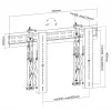 Supporto a parete per video pop-out Equip da 37