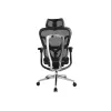 Sedia da ufficio ergonomica premium Equip con poggiatesta e braccioli, nero