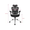 Sedia da ufficio ergonomica premium Equip con poggiatesta e braccioli, nero