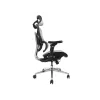 Sedia da ufficio ergonomica premium Equip con poggiatesta e braccioli, grigio